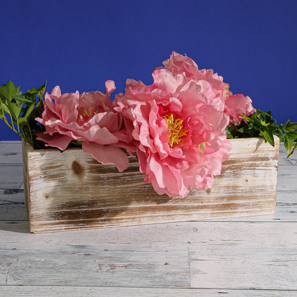 Pink Silk Peony (6" wide) Flower Heads