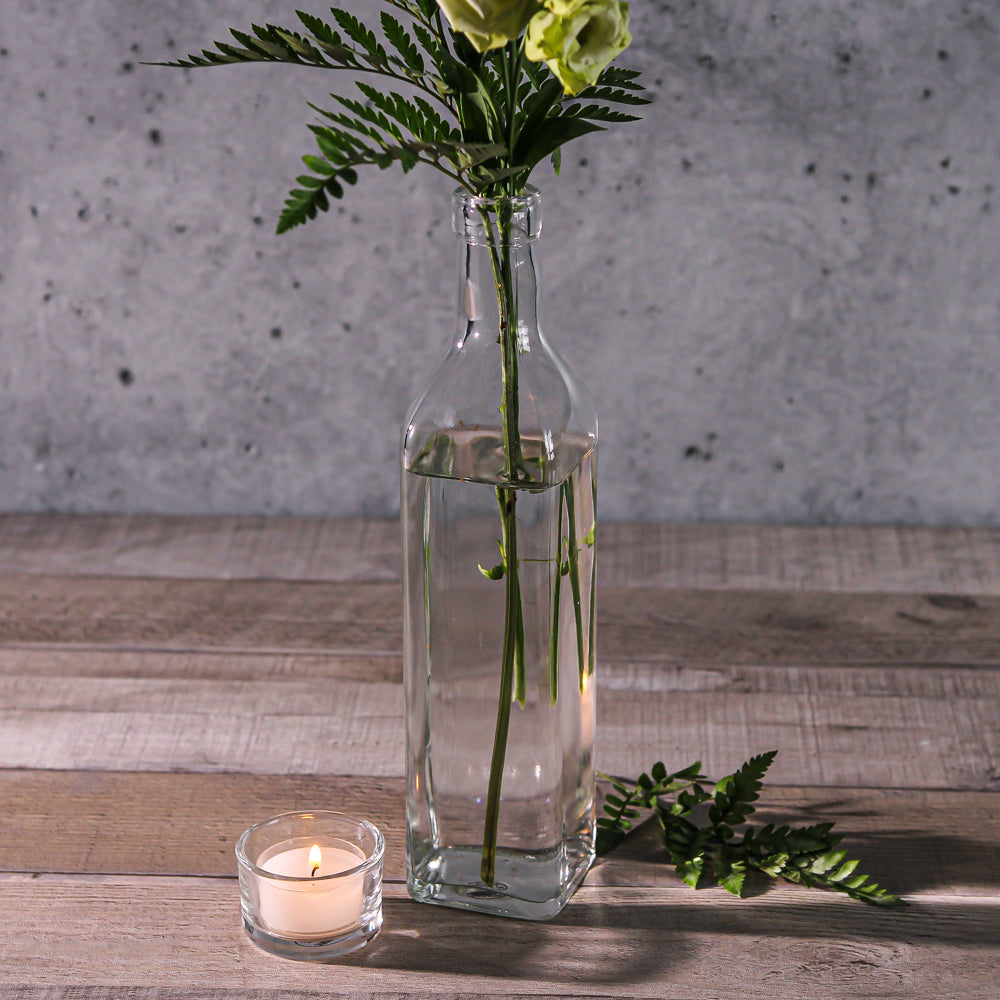 richland glass square bottle set of 24
