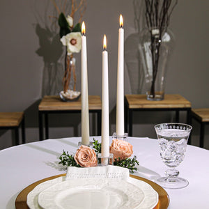 Richland Taper Candles 12" White Set of 10