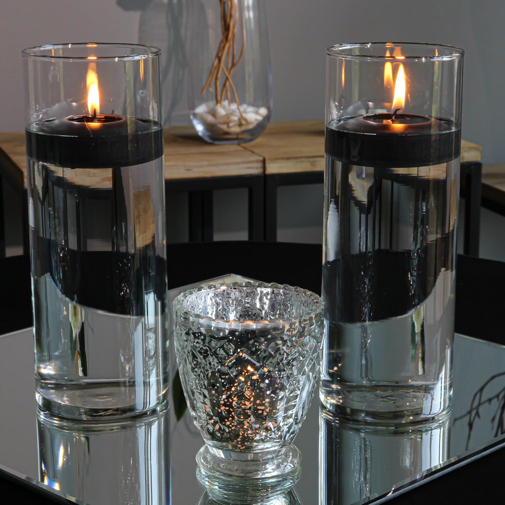 Richland Floating Candles 3" Black Set of 96