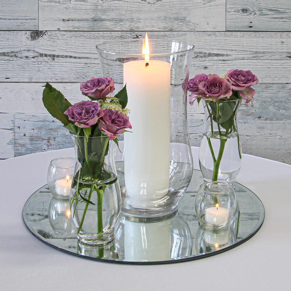 Eastland Adena Hurricane Vase 10.5" Set of 2