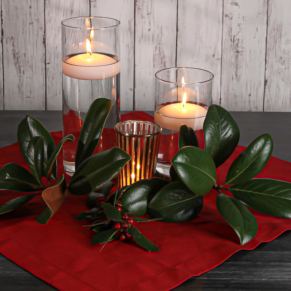 Eastland Cylinder Floating Candle Holder 3.25"x7.5" Set of 12