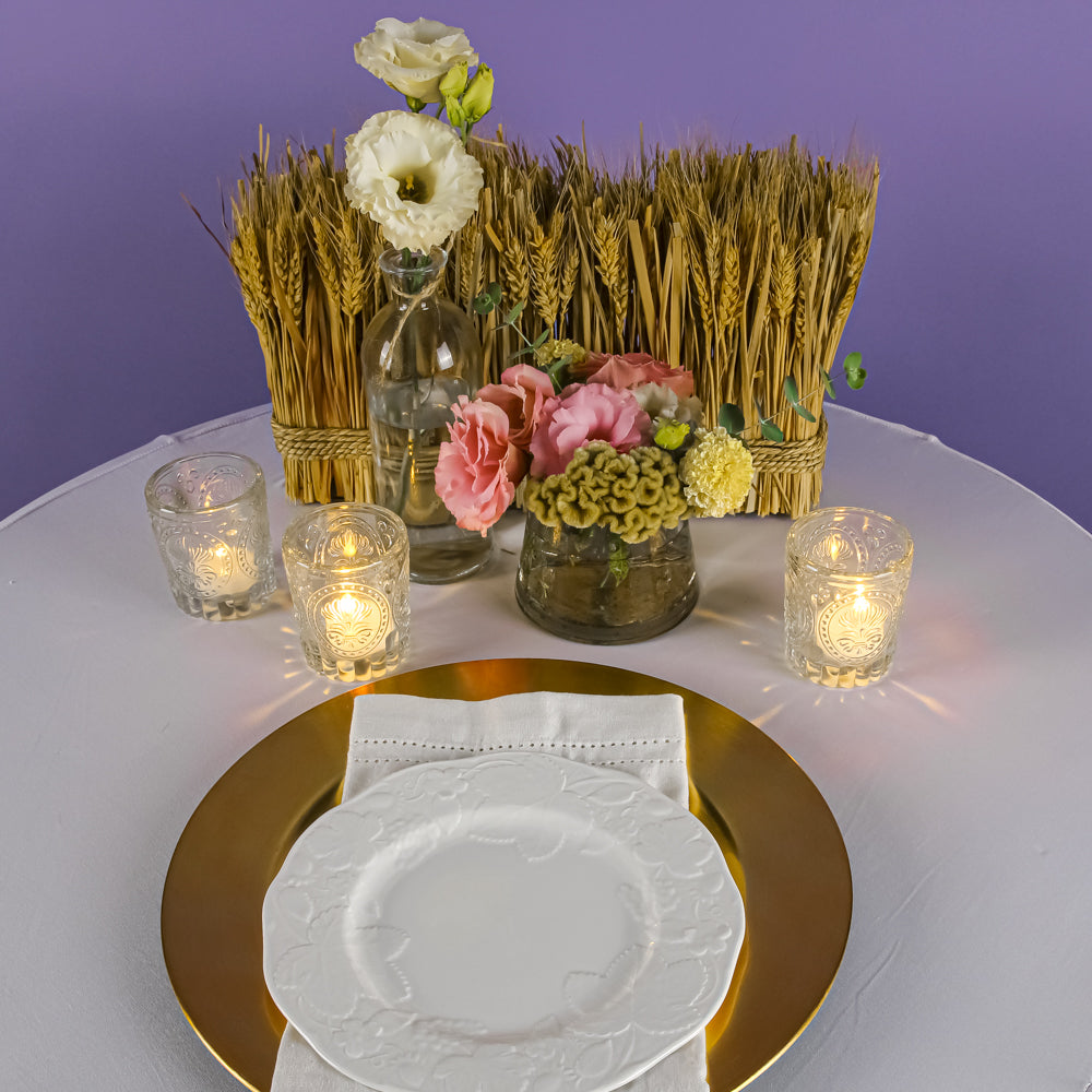 Richland Plain Charger Plate 13" Gold Set of 12