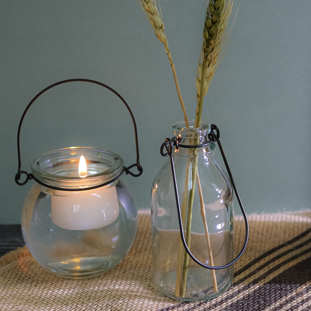 Richland Vintage Bottle Hanging Glass Vase Set of 48