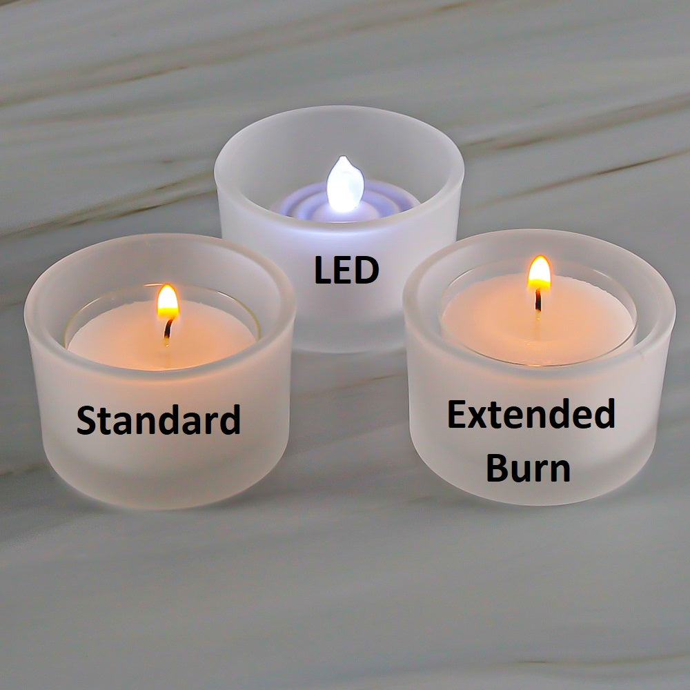 Richland Clear Extended Burn Tealight Candles White Unscented Set of 400